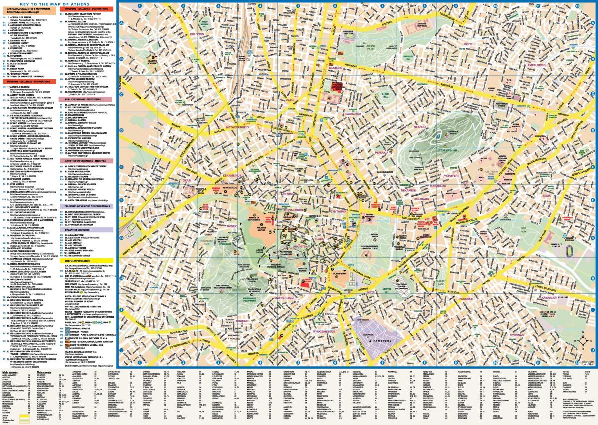 Χάρτης δρόμων της Αθήνας