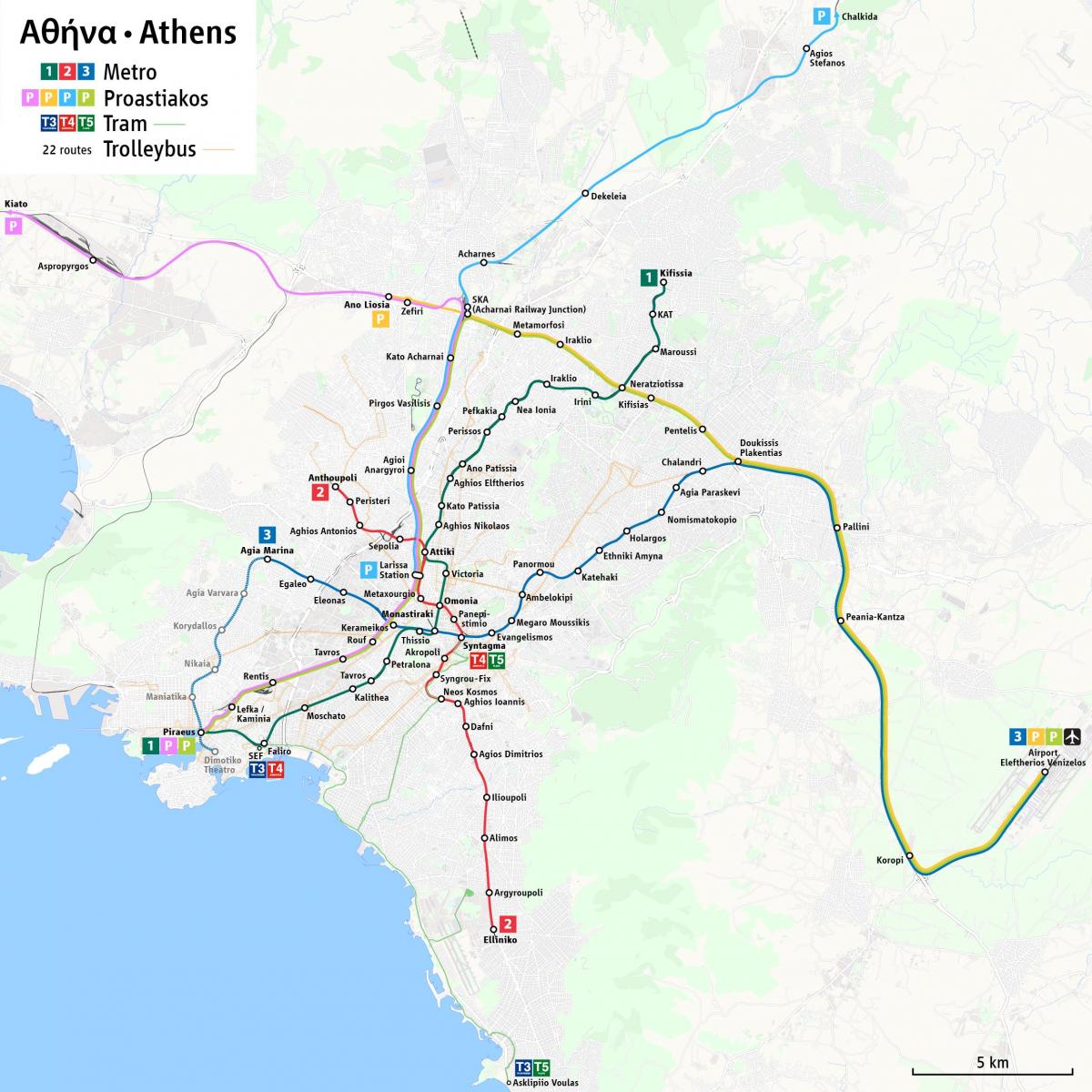 Χάρτης λεωφορείων Αθηνών